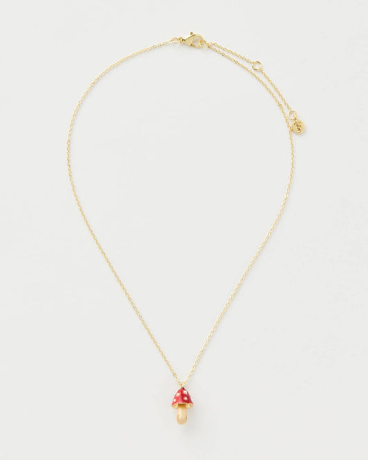 Enamel Mushroom Necklace