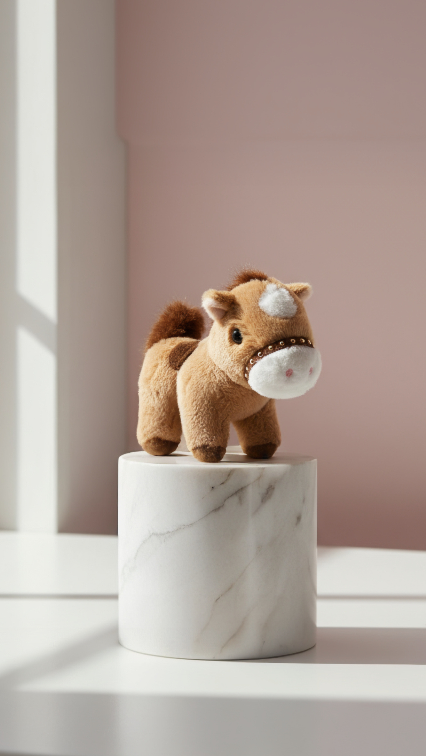Horse Bag Charm in Beige or White