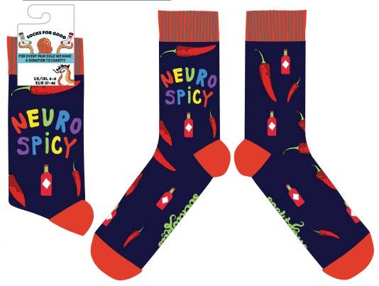 Neuro Spicy Crew Socks