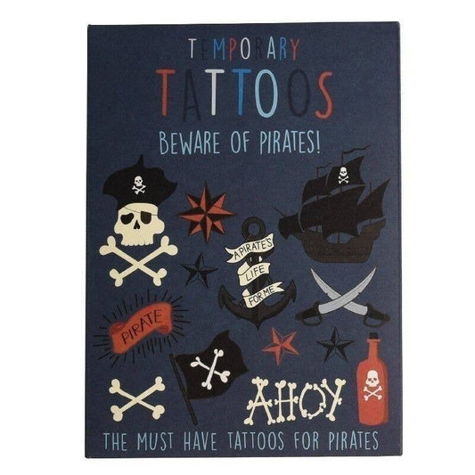 Beware of the Pirates Temporary Tattoos