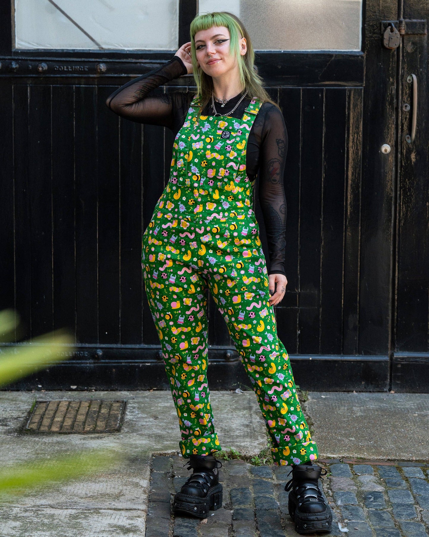 Bugs Stretch Dungarees by Rebel Romance x Dipstick Store