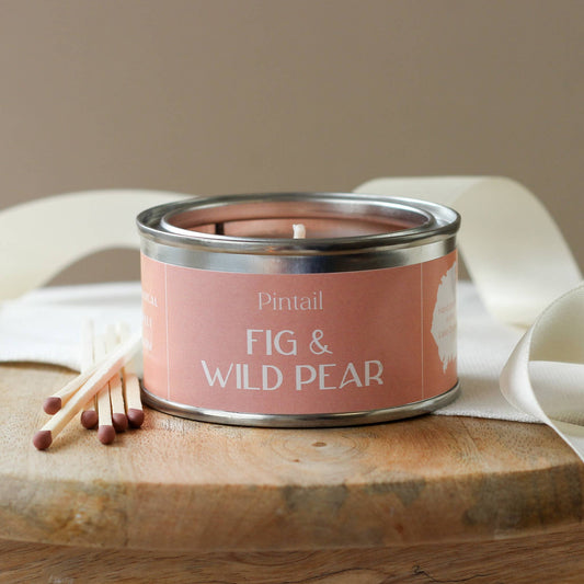 Fig and Wild Pear Paint Pot Candle