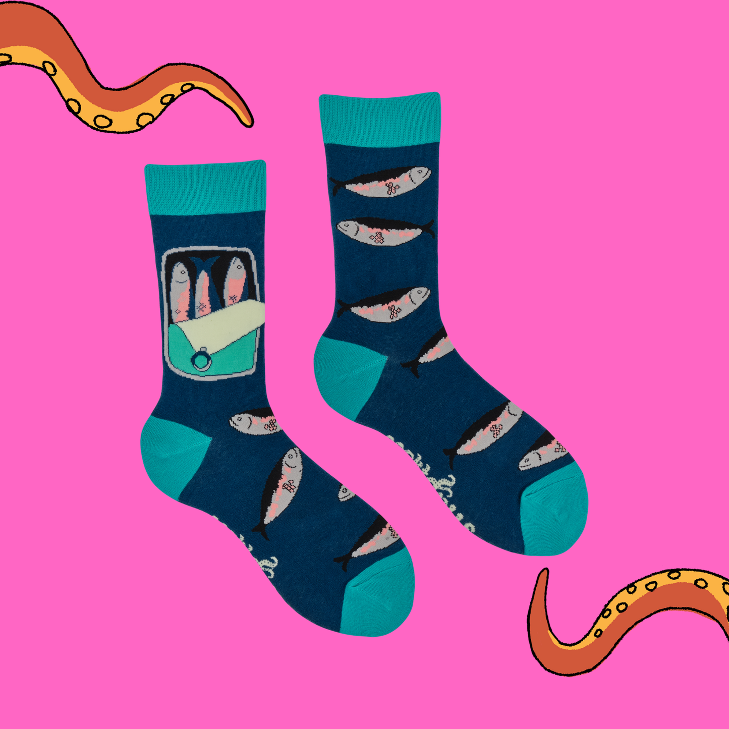 Partners in Brine Sardine Crew Socks
