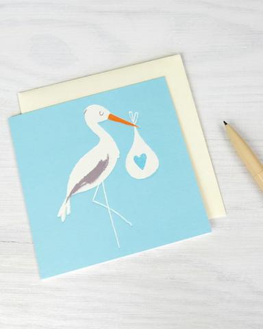 Baby Stork Greeting Cards Asst. Colours