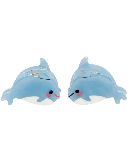 Dolphin Mini Hair Claws Set of 2