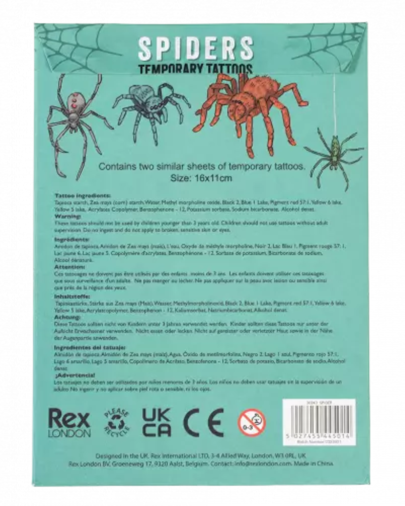 Spider Temporary Tattoos