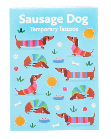 Sausage Dog Temporary Tattoos