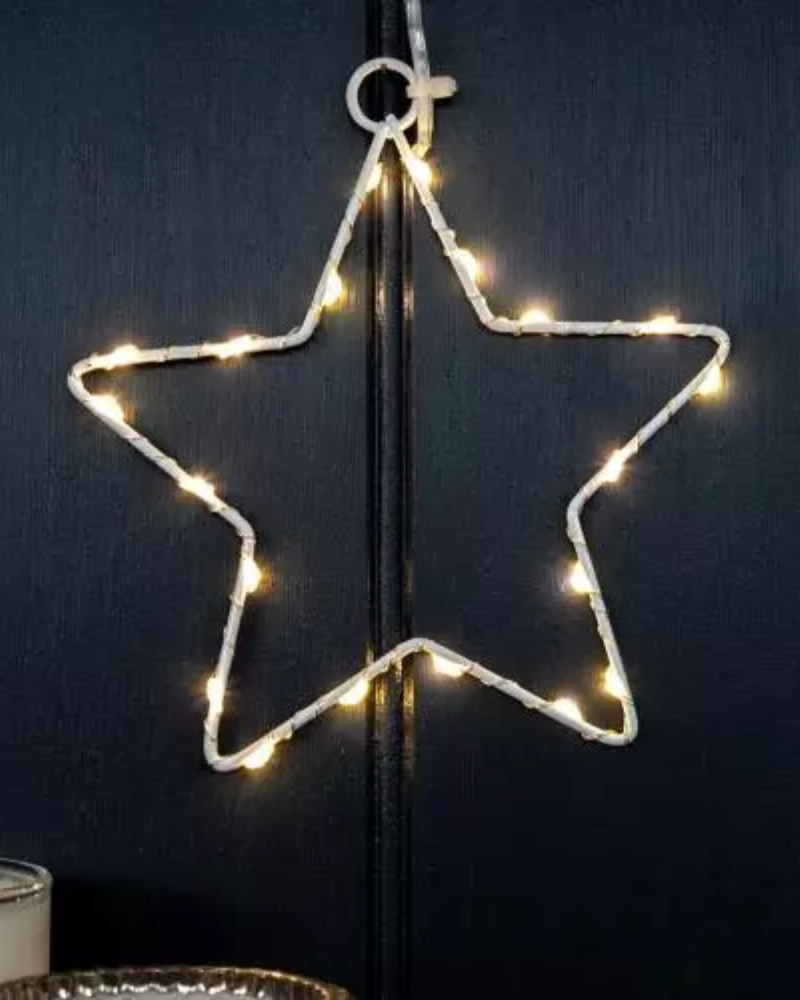 Small Metal Star LED Light - 15cm
