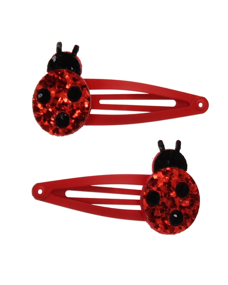 Ladybird Glitter Hair Clips Set of 2