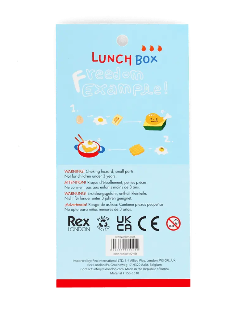 3D Lunch Box Food Stickers