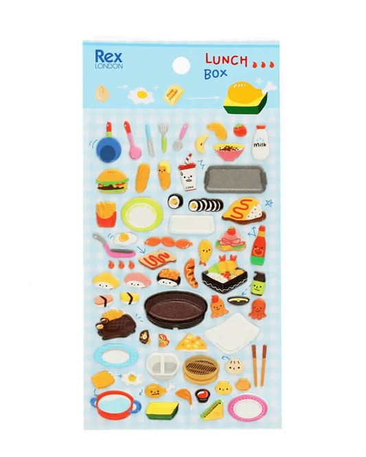 3D Lunch Box Food Stickers