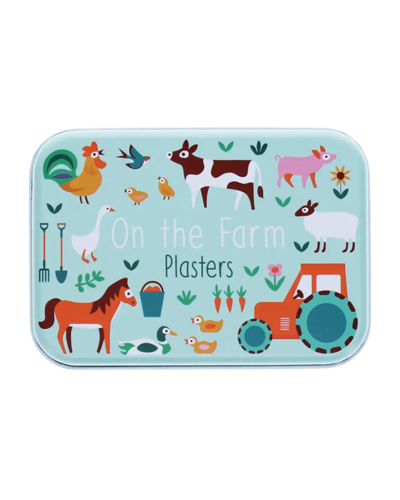 Farmyard Children's Plasters in a Tin Set of 30