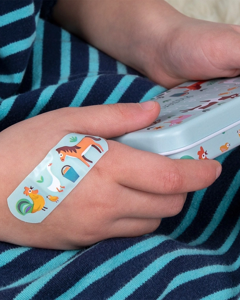 Farmyard Children's Plasters in a Tin Set of 30