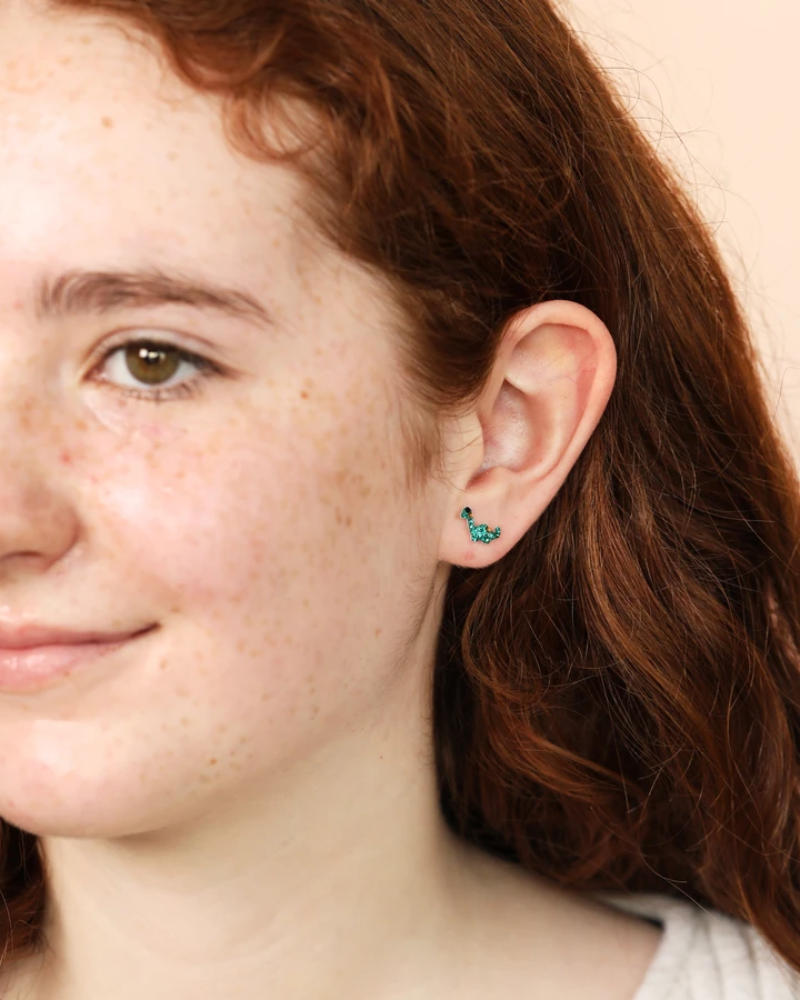 Nessie Sterling Preciosa Crystal Stud Earrings
