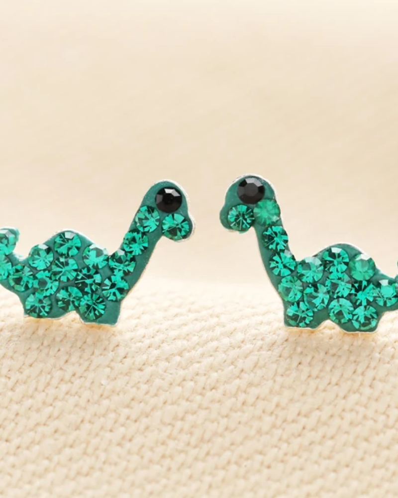 Nessie Sterling Preciosa Crystal Stud Earrings