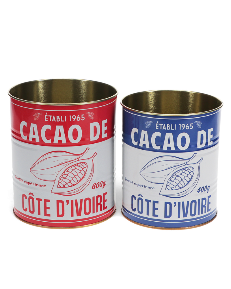 Cacao Storage Tins Set Of 2
