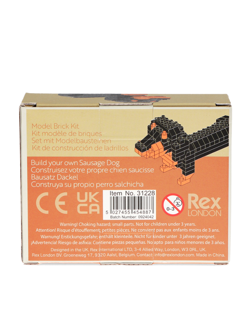 Build Your Own Sausage Dog Brick Kit