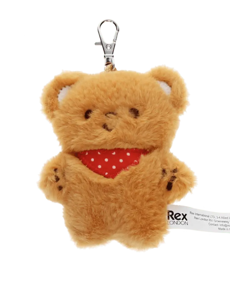 Mini Fluffy Teddy Bear Bag Charm
