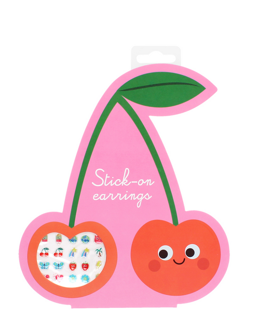 Cherry Stick on Earrings