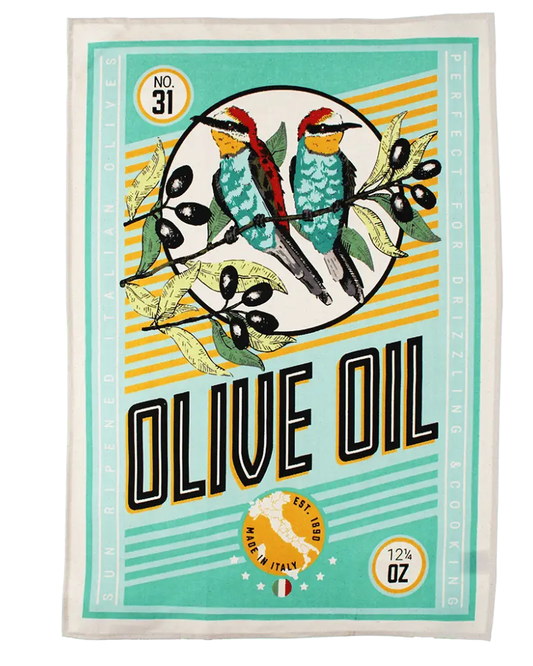 Olive Oil Cotton Tea Towel