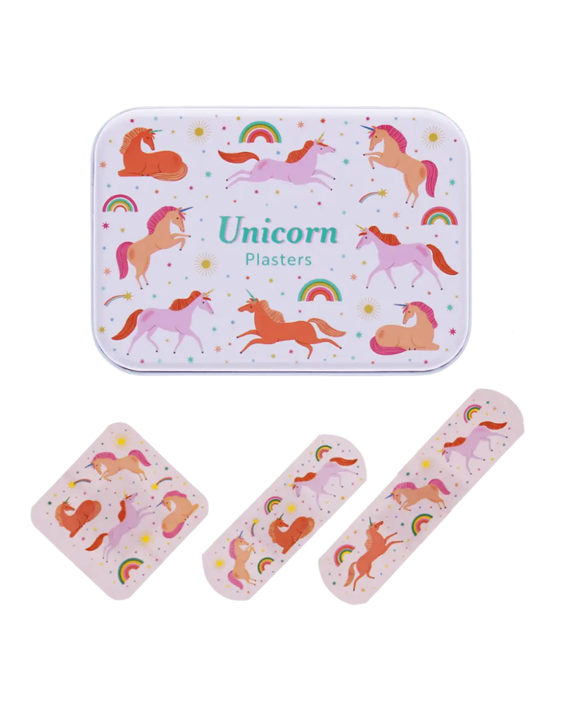 Unicorn Children's Plasters in a Tin Set of 30