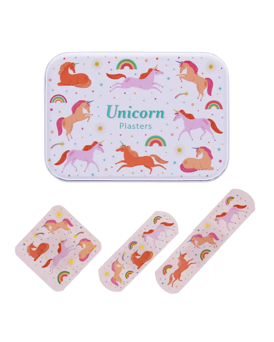 Unicorn Children's Plasters in a Tin Set of 30