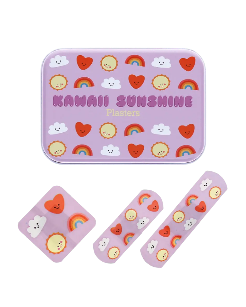 Kawaii Sunshine Children's Plasters in a Tin Set of 30