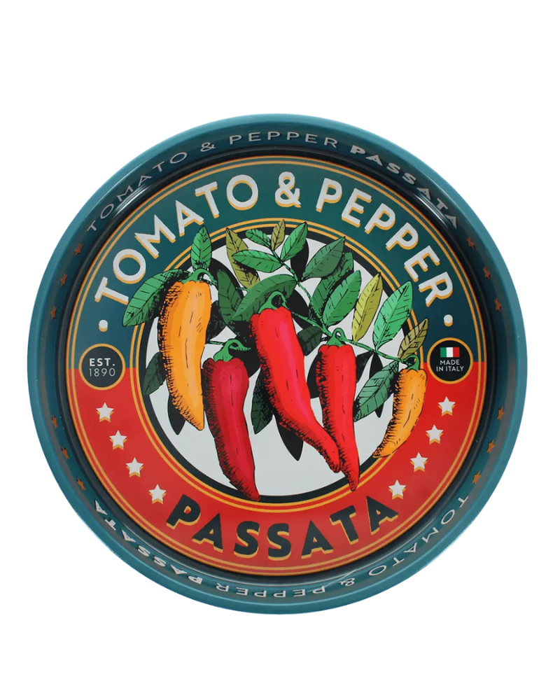 Passata Round Metal Serving Tray