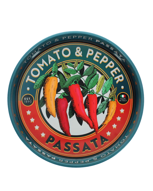 Passata Round Metal Serving Tray