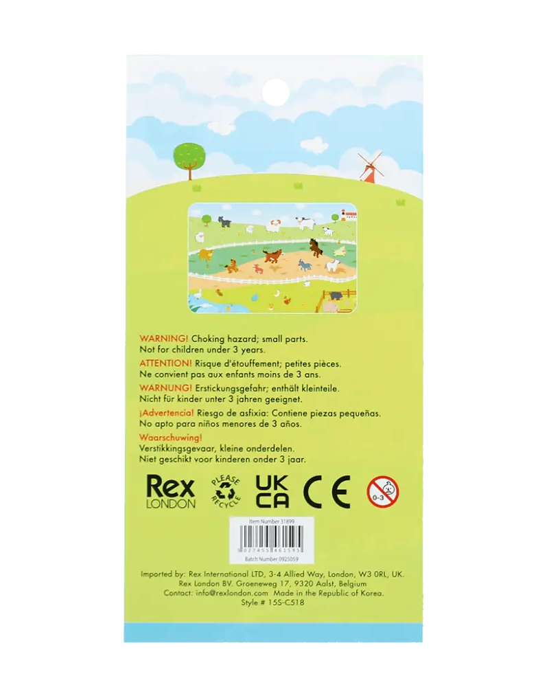3D Farm Animal Stickers