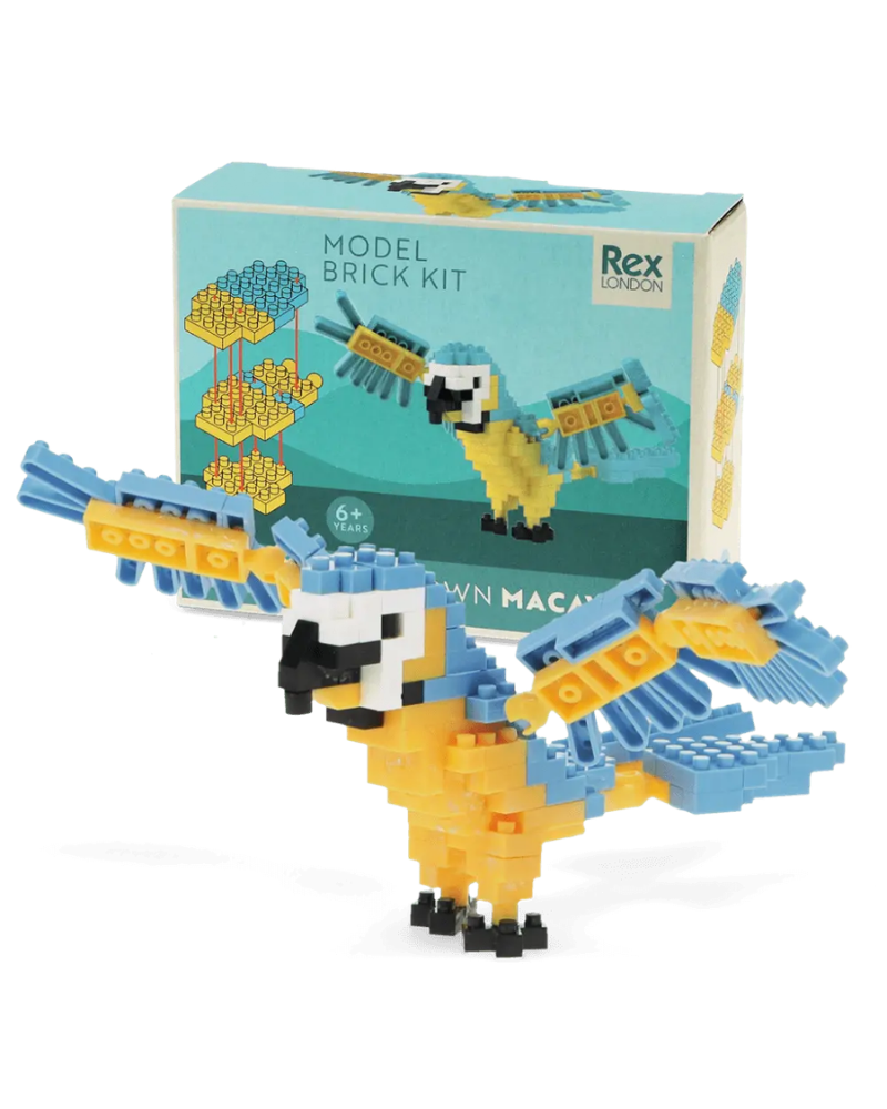 Build Your Own Macaw Bird Brick Kit