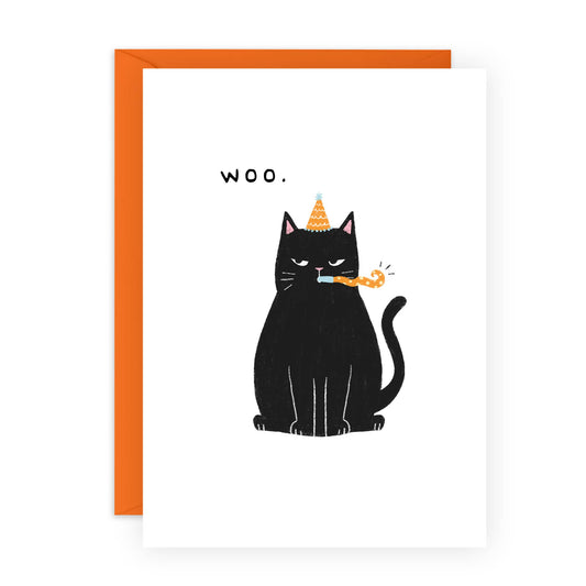 Woo Cat Birthday Card