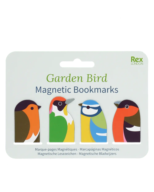 Garden Birds Magnetic Bookmarks Set of 4
