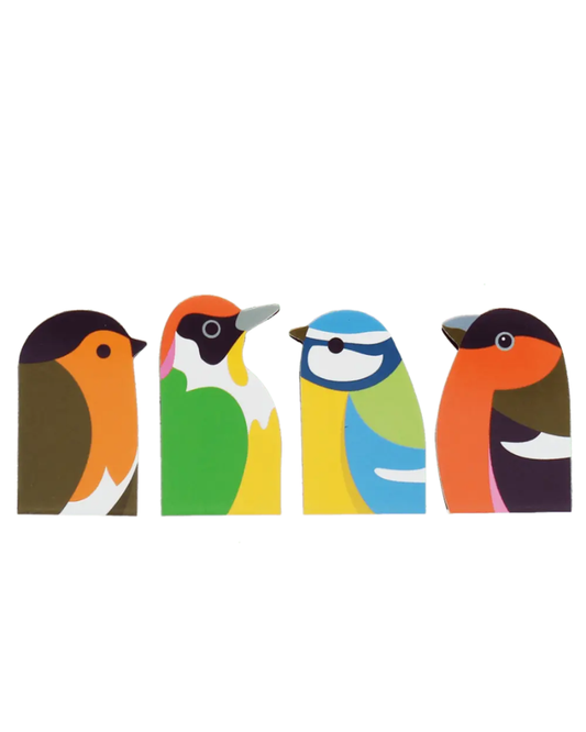 Garden Birds Magnetic Bookmarks Set of 4