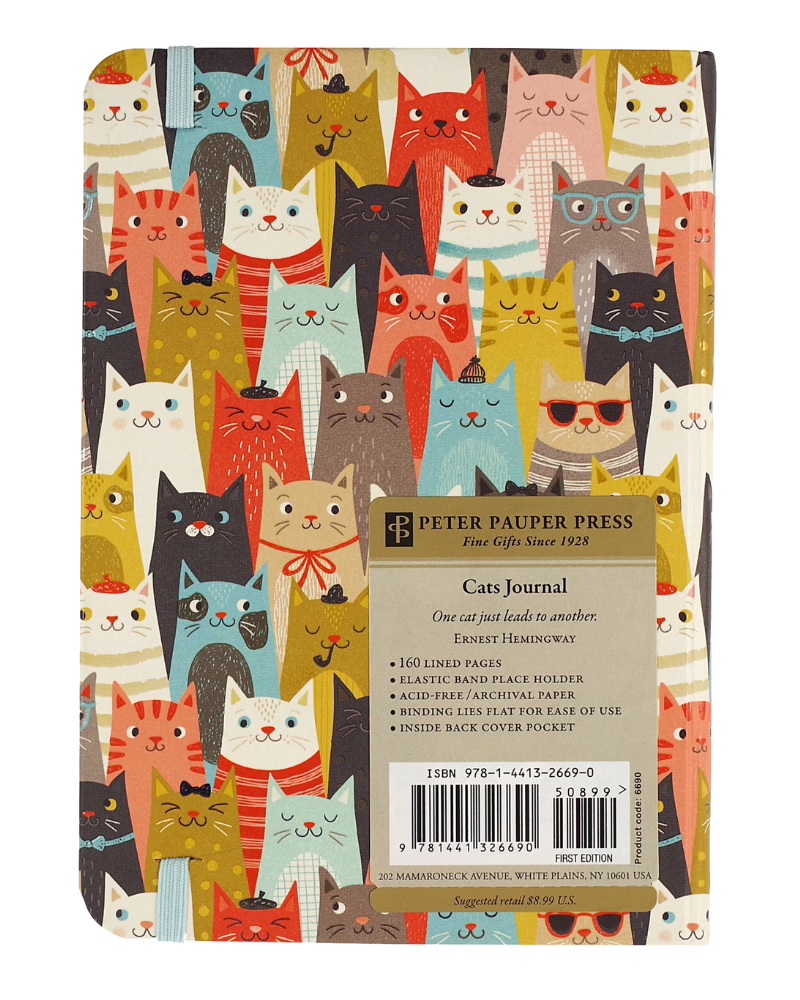 Cartoon Cats Small Journal