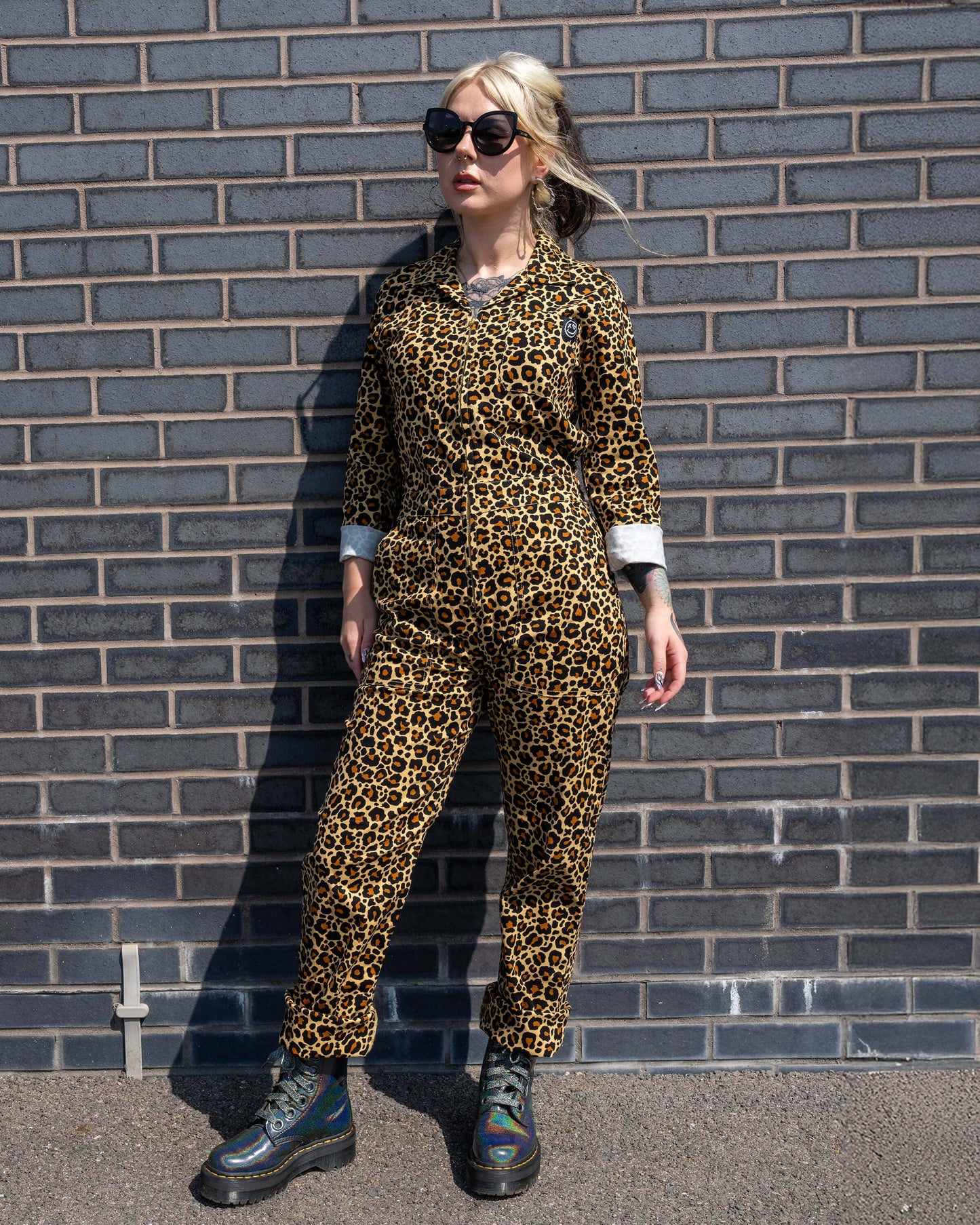 Classic Leopard Print Boiler Suit by Rebel Romance