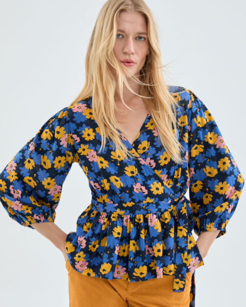 Blue Daisy Top by Compania Fantastica