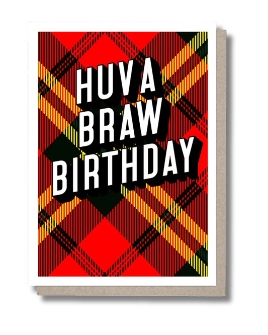 Huv a Braw Birthday Tartan Greeting Card