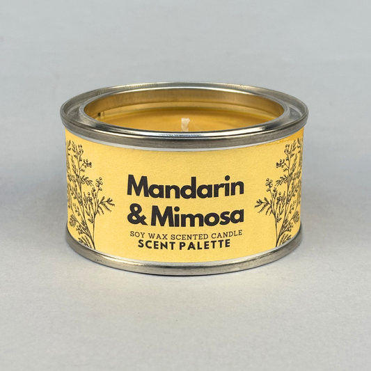 Mandarin & Mimosa Paint Tin Candle