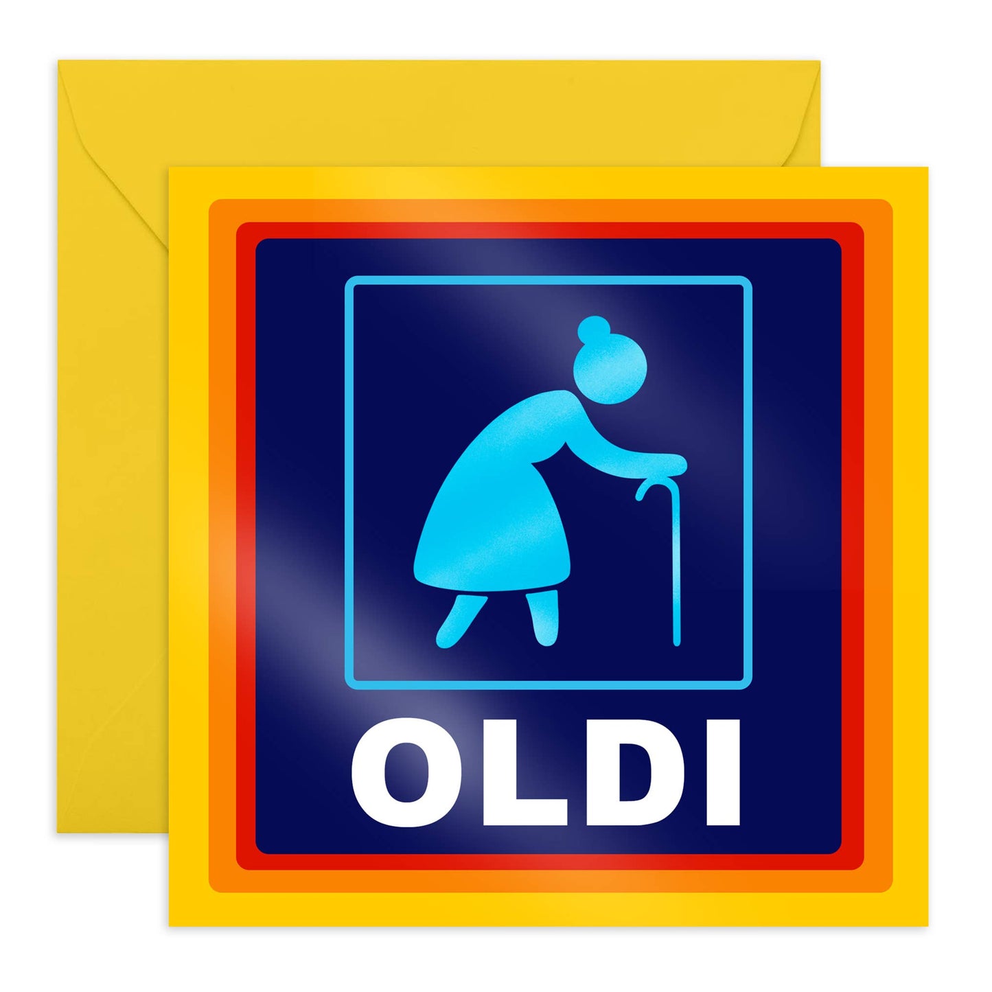 Oldi Woman Greeting Card