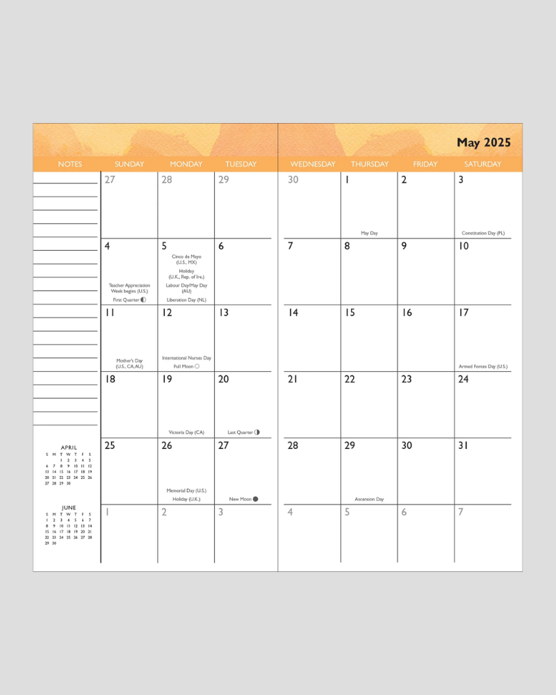 Soleil 2025 to 2026 2 Year Pocket Planner