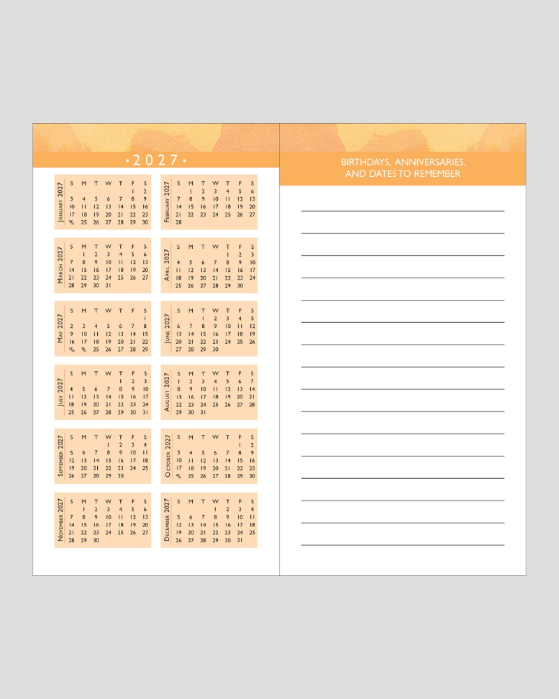 Soleil 2025 to 2026 2 Year Pocket Planner