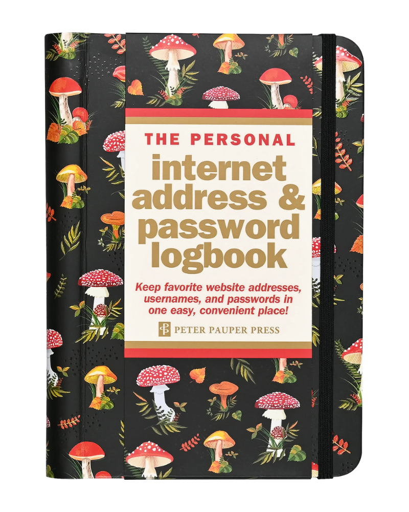 Mushrooms Internet Address and Password Logbook