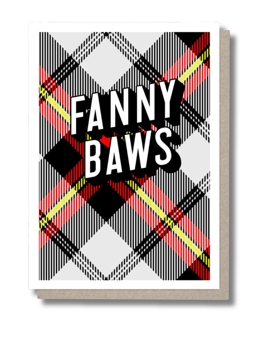 Fanny Baws Tartan Greeting Card