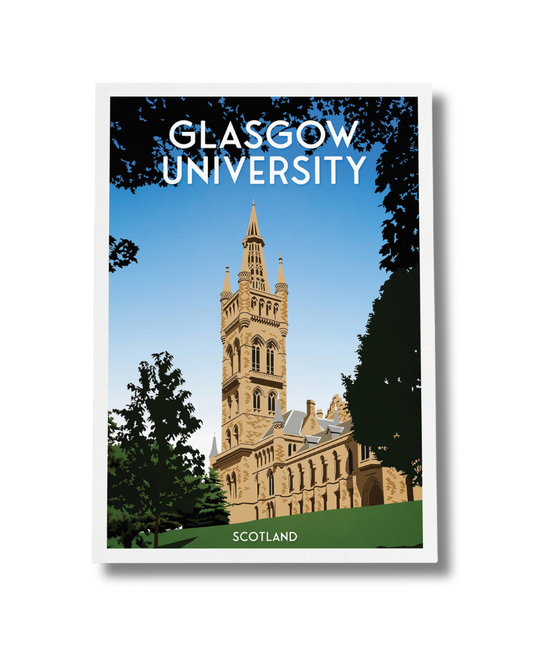 Glasgow University Kelvingrove Park A4 Print
