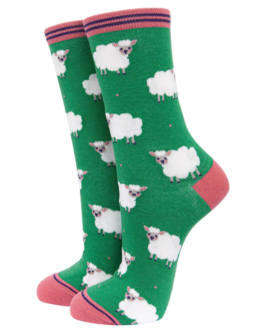 Wooly Sheep Bamboo Crew Socks