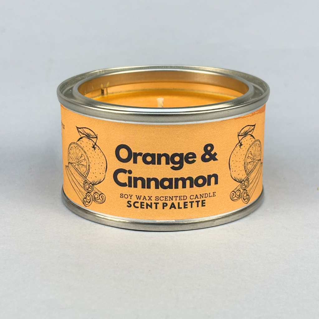 Orange & Cinnamon Paint Tin Candle