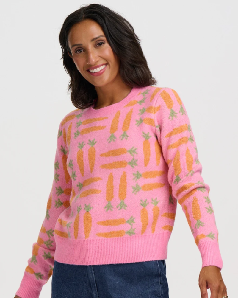Selena Fluffy Carrots Jumper Sugarhill Brighton