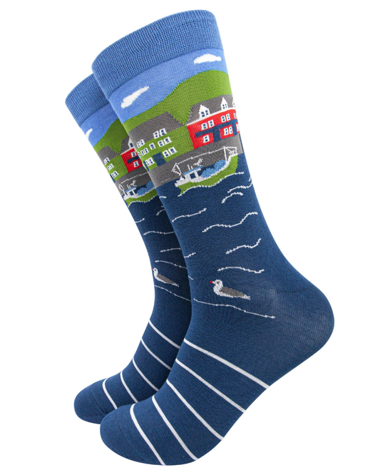 Fishing Village Bamboo Socks