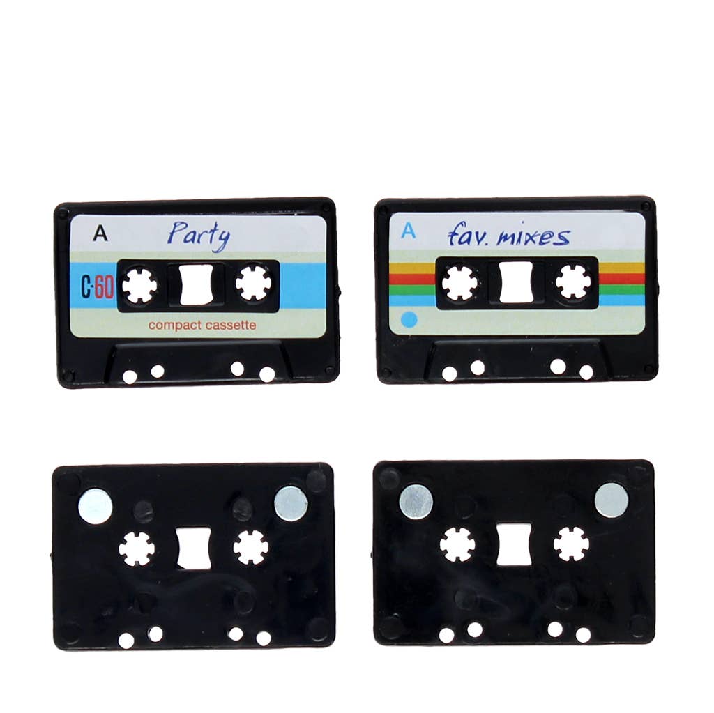 Mini Cassette Magnets Set of 4